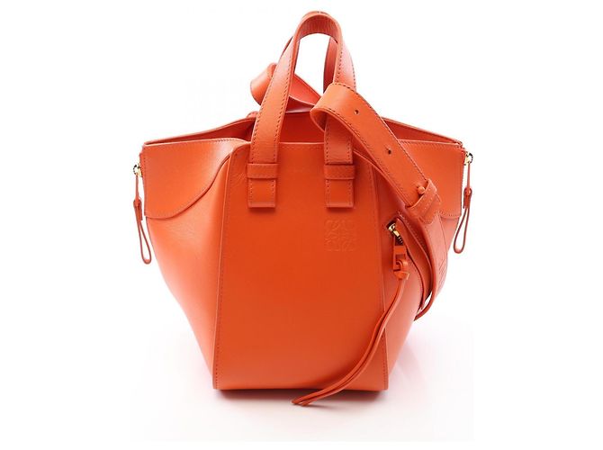Bolsa de mão 2-Way Hammock Compact em couro laranja Loewe