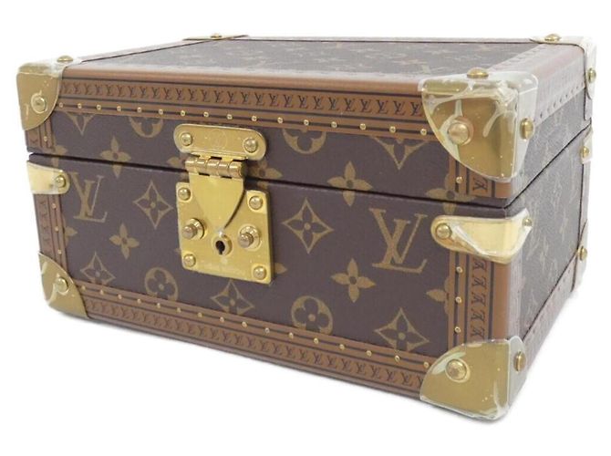 Louis Vuitton Monogram Coffret Trésor Jewelry Case Brown