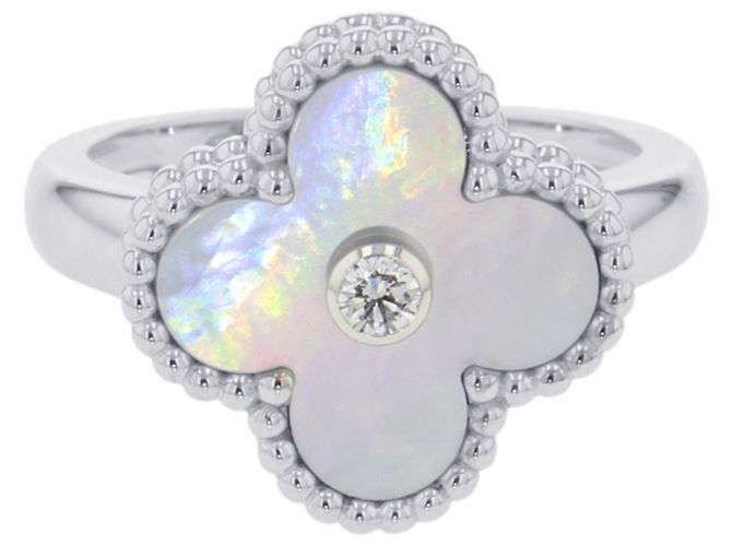 Van Cleef & Arpels Alhambra Ring aus 18K Weißgold 