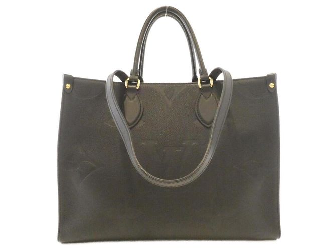 Louis Vuitton Monogram Empreinte OnTheGo MM Handbag Black
