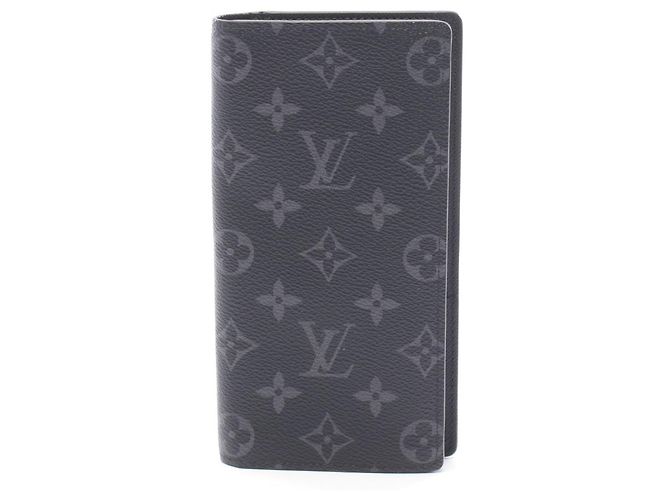 Louis Vuitton Portefeuille Brazza Bi-fold Long Wallet Black