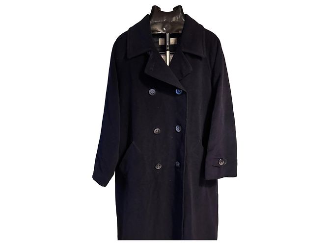 Max Mara Abrigo de Lana Azul Marino Azul oscuro