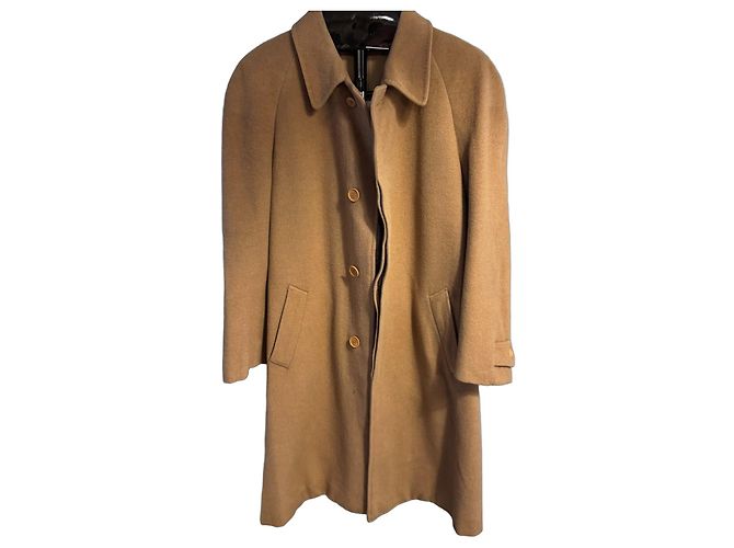 Yves Saint Laurent Wollmantel Camel