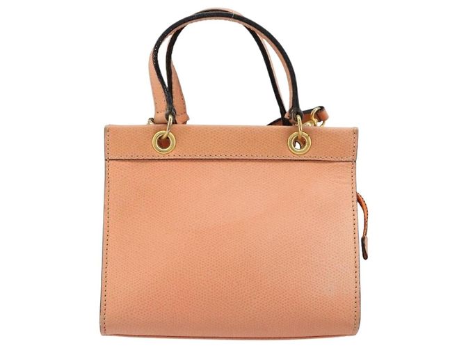 Céline Bolsa Celine de couro Laranja