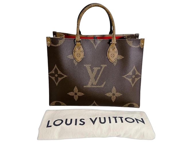 Onthego Louis Vuitton Monogram Canvas Tote Bag Braun