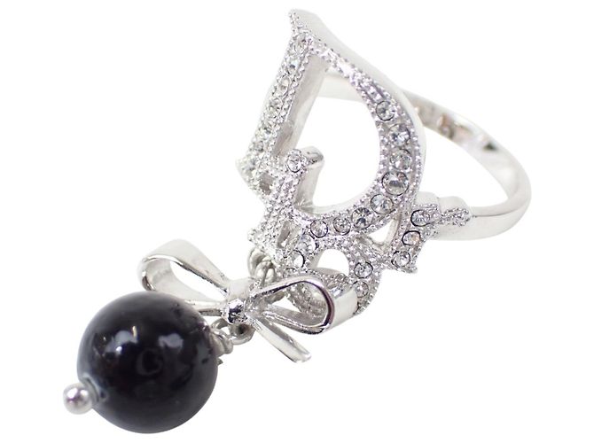 Christian Dior Ring mit Silberfarbenem Edelstahlband
