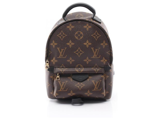 Sac à dos/Sac à main Louis Vuitton Palm Springs Mini Monogram Marron Noir Monogramme