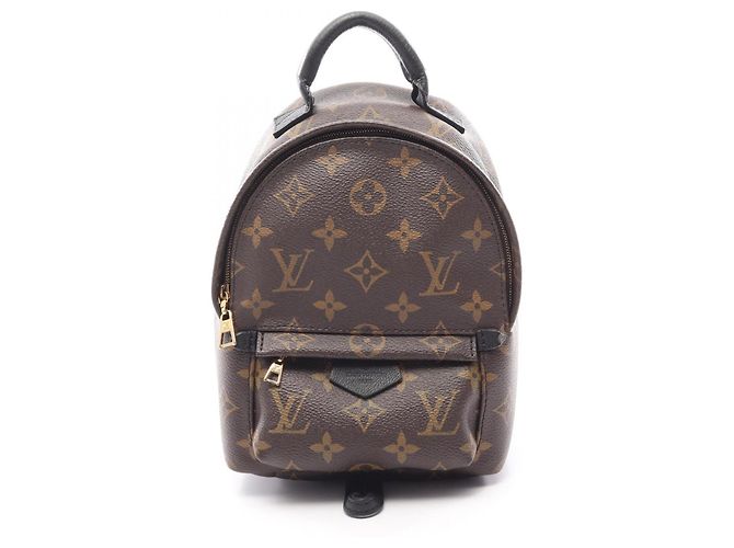 Sac à dos/Sac à main Louis Vuitton Palm Springs Mini Monogram Marron Noir Monogramme
