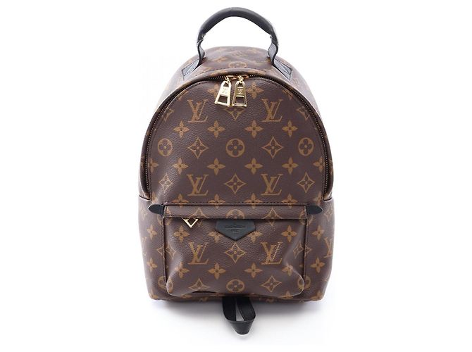 Louis Vuitton Palm Springs PM Monogram Rucksack/Handtasche Braun Schwarz Monogramm