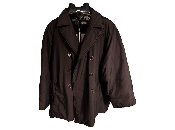 Max Mara Abrigo Cruzado Acolchado Marrón oscuro