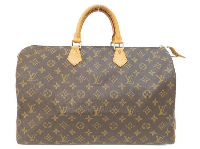 Sac Boston Louis Vuitton Monogram Speedy Marron