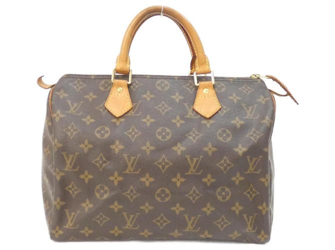 Bolsa Boston Louis Vuitton Monogram Speedy Marrom