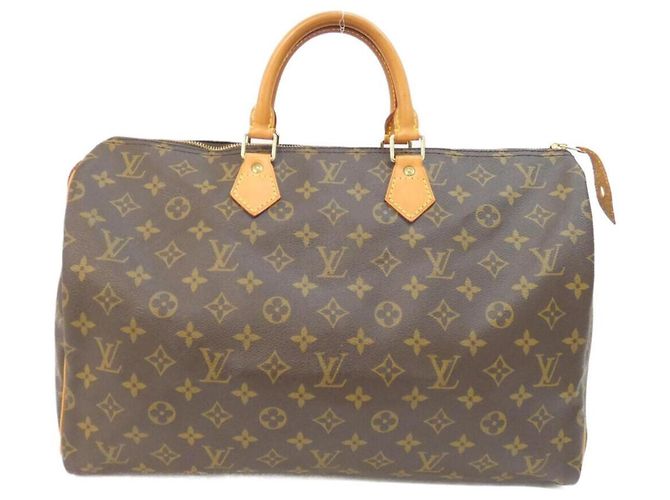 Sac Boston Louis Vuitton Monogram Speedy Marron