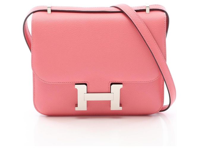 Hermès Bolsa de ombro Hermes Constance 3 Mini Rosa