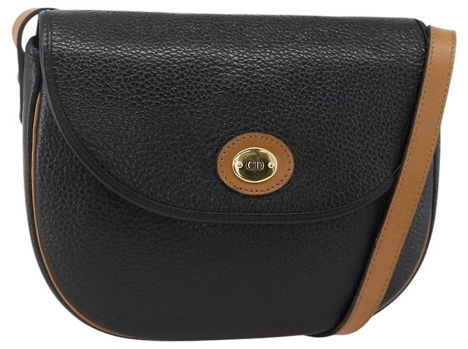 Borsa a tracolla Christian Dior CD in pelle Nero