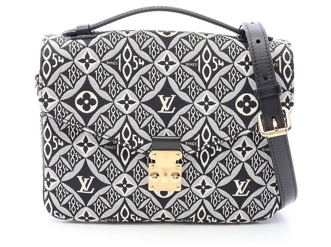 Borsa 2-Way Louis Vuitton Pochette Metis MM Nero Multicolore Monogramma