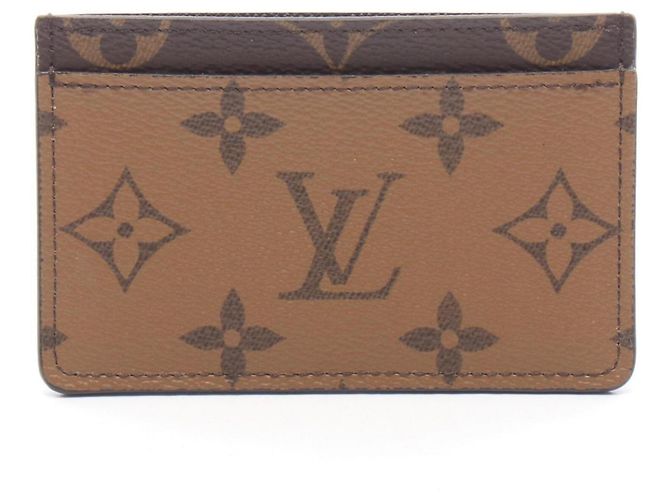 Louis Vuitton Monogram Reverse Visitenkartenetui Braun Monogramm