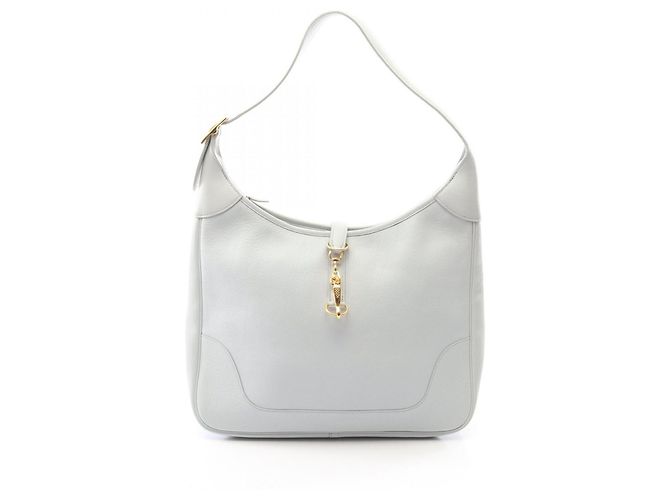 Hermès Bolso de hombro Hermes Trim 35 de piel azul