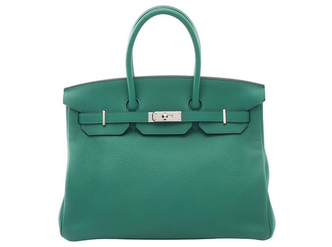 Hermès Bolsa Hermes Birkin 35 Vert Vertigo Verde