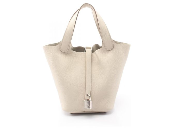 Hermès Bolsa Hermes Picotin Lock PM Cru
