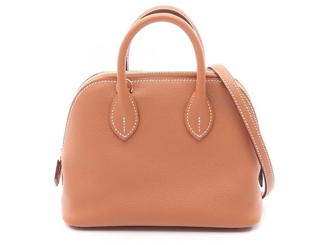 Hermès Borsa 2-Way Hermes Bolide 1923 Mini Gold Marrone