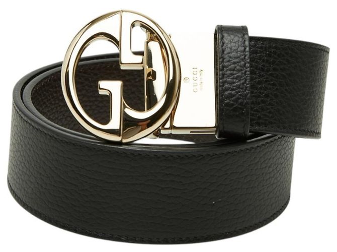 Gucci Interlocking G Reversible Belt Black