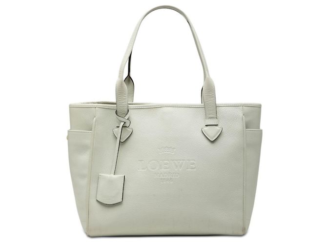 Sac cabas Loewe Heritage Blanc