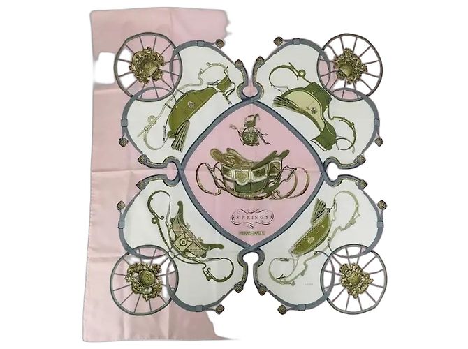Hermès Hermes Carré 90 Seta multicolore 90 x 90 Rosa