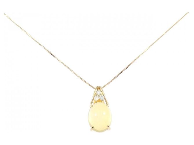 Autre Marque Collana in Oro Au750 con Opale e Diamante D'oro