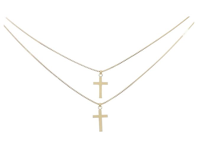 Autre Marque Collana con Croce Au750 D'oro