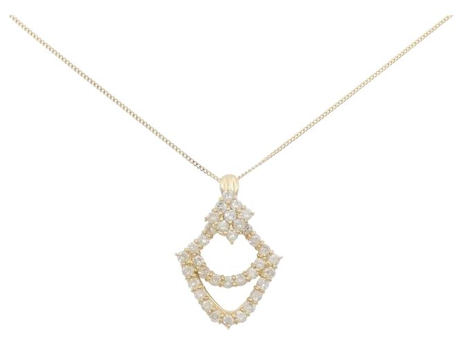 Autre Marque Collana con Diamanti Au750 D'oro