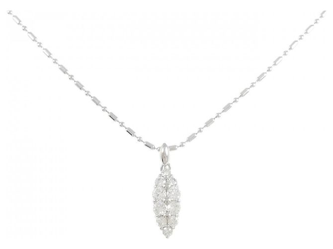 Autre Marque Collana in platino e diamanti Argento