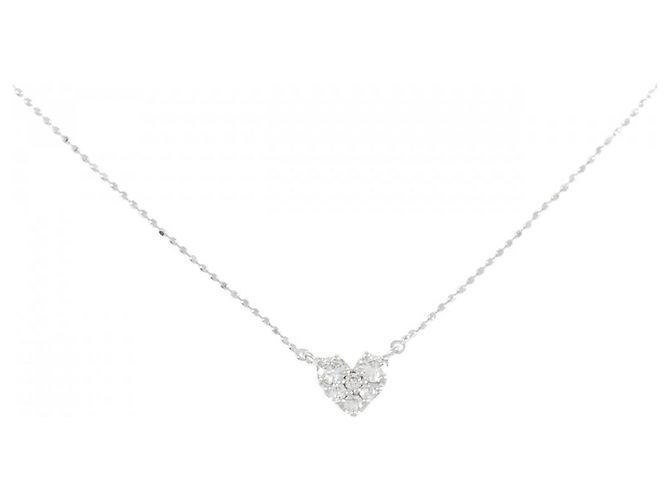Autre Marque Collana in oro bianco e diamanti Au750 Argento