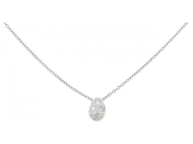 Autre Marque Collar de Diamante Au750 Plata