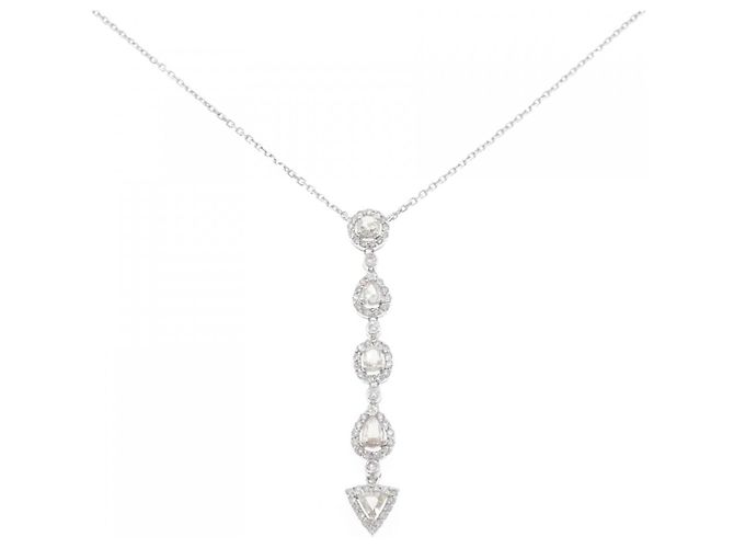 Autre Marque Collana con Diamanti Au750 Argento