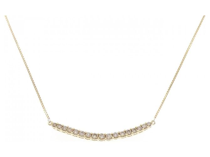 Autre Marque Collana con Diamanti Au750 D'oro