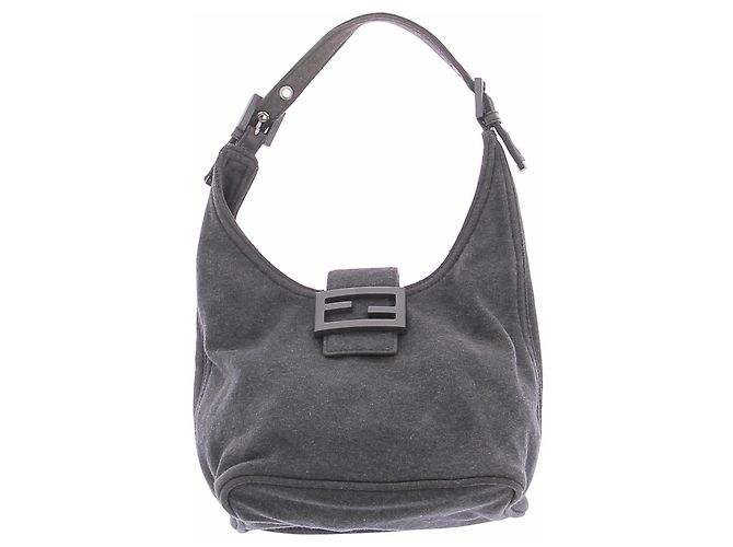 Fendi Bolso "Mamma Baguette" gris
