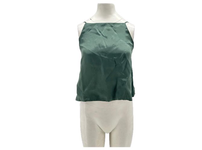 Autre Marque LVIR Grünes Oberteil aus Polyester Größe S Khaki