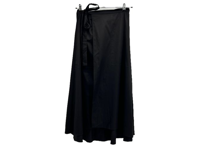 Gonna lunga nera in cotone Joseph Taglia 42 Nero