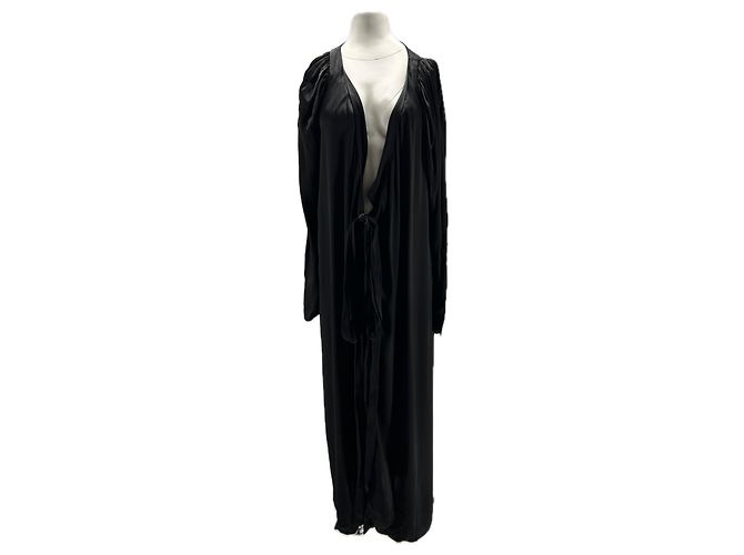 Rotate Maxikleid Schwarz Viscose Größe 40