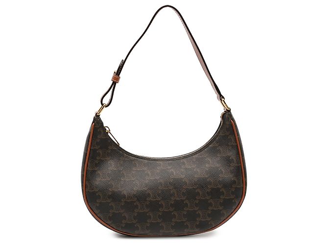 Céline Celine Brown Triomphe Coated Canvas Ava Shoulder Bag