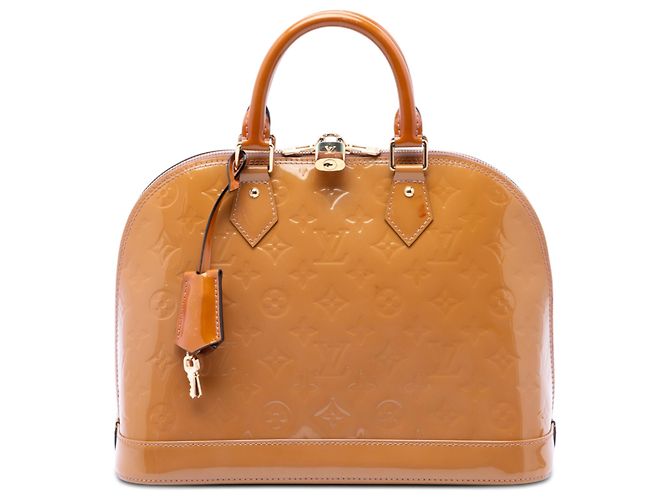 Louis Vuitton Alma PM en monogramme vernis marron Caramel