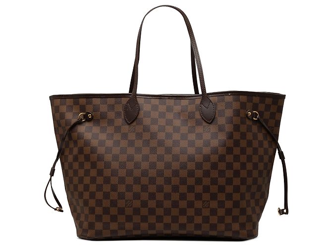 Louis Vuitton Marrone Damier Ebene Neverfull GM