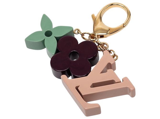 Portachiavi e charm per borsa Louis Vuitton Play Time Monogram in resina rosa