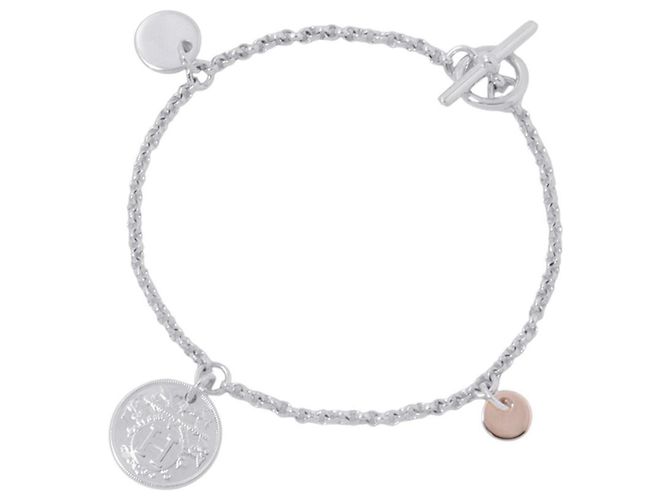 Hermès Bracciale charm Hermes Ex-Libris PM Argento D'oro 