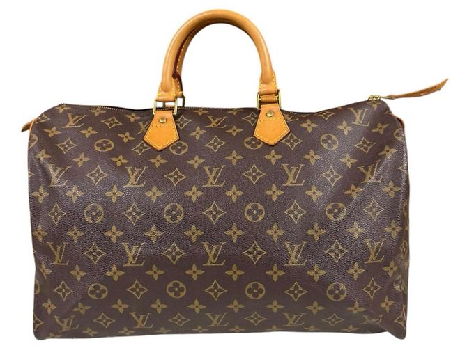 Bolso Louis Vuitton Speedy 40 Monogram Castaño