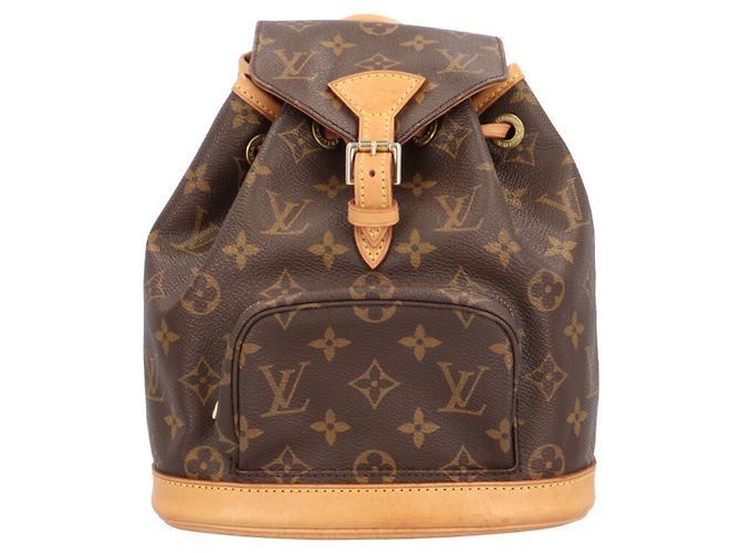 Mochila Louis Vuitton Mini Montsouris Monogram Marrom