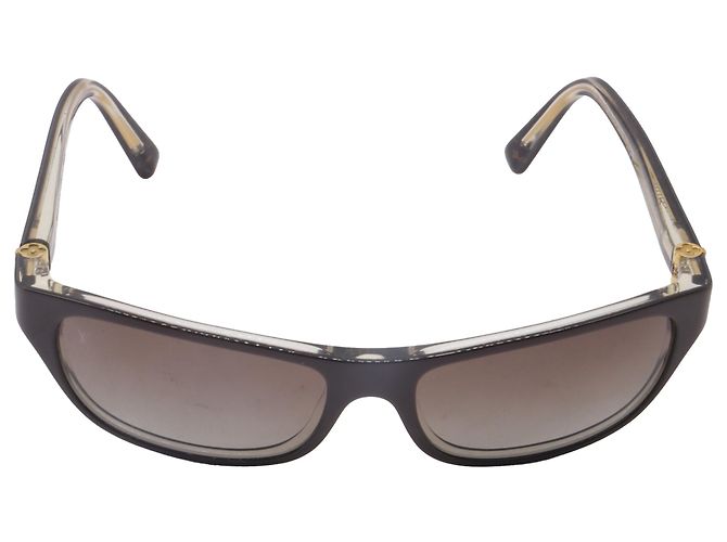 Gafas de sol Louis Vuitton Z0022W de montura rectangular en acetato marrón Impresión de pitón