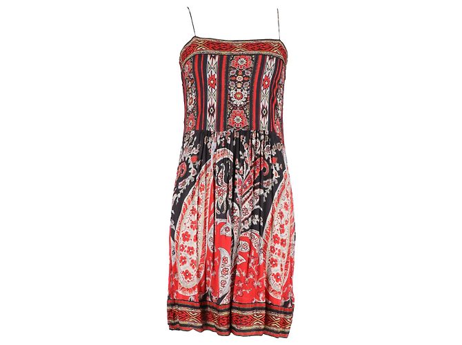 Abito stampato a lunghezza al ginocchio in viscosa multicolore Isabel Marant