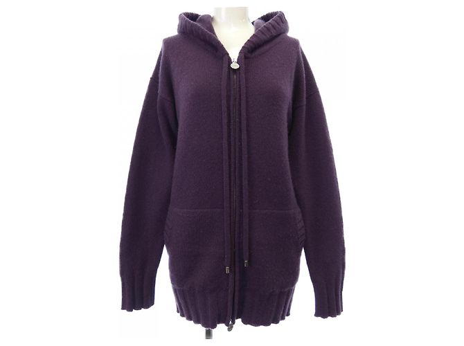 Timeless Chanel Cashmere-Kapuzenpullover Lila Kaschmir